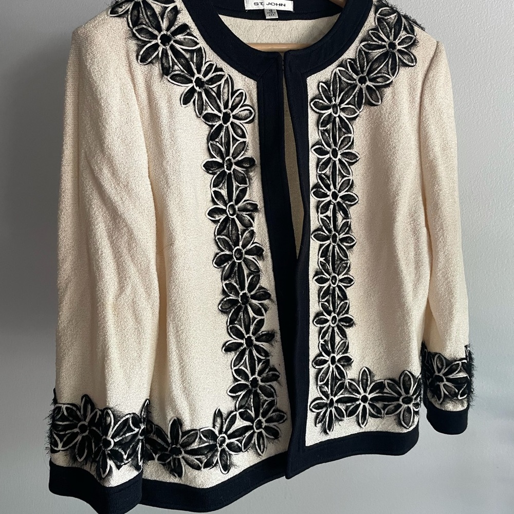 90s Vintage St John Knit Jacket